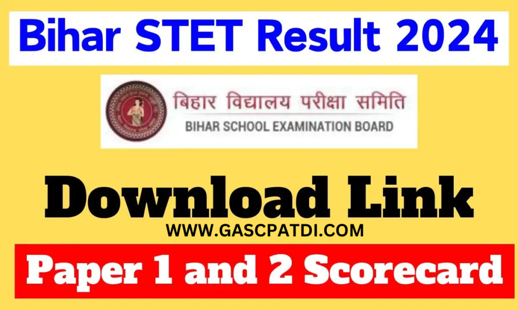 Bihar STET Result 2024